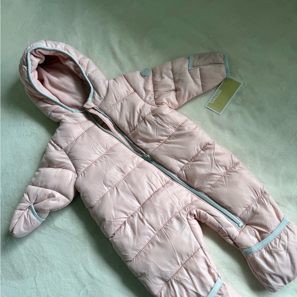 Michael Kors Pink Puffer Kids Jacket